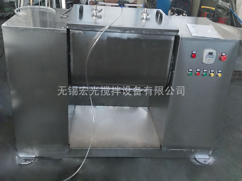 槽型混合機配噴液車間調試